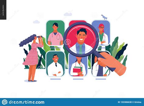 Find a doctor by specialty. Find A Doctor - Medical Insurance Illustration Stock ...