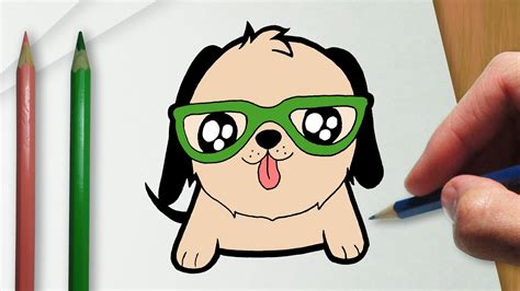 Como Desenhar Um Cachorrinho Com óculos Youtube