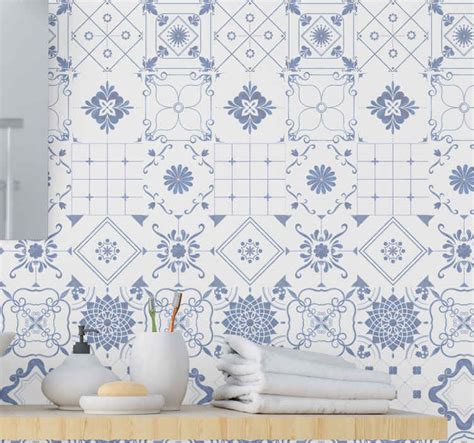 Nordic Tiles Tile Effect Wallpaper Tenstickers