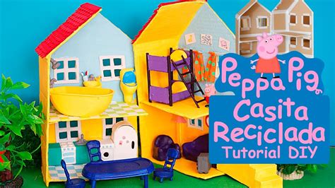 Peppa Pig House Recycled Toy With Cardboard Nochildwithouttoy Recicled