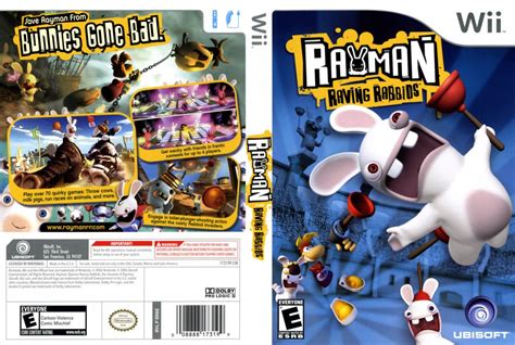 Rayman Raving Rabbids Nintendo Wii Game Covers Rayman Raving