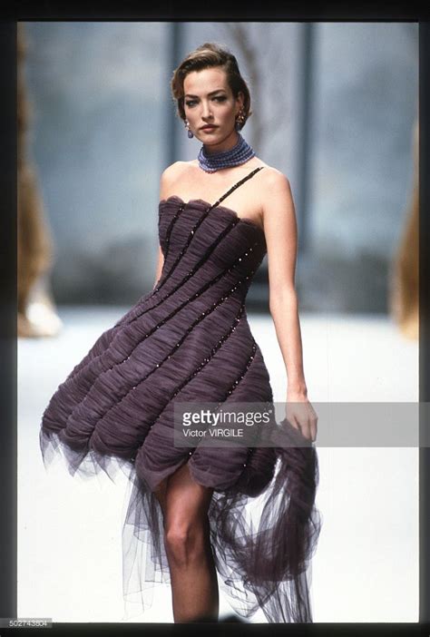 Tatjana Patitz Walks The Runway During The Chanel Haute Couture Show