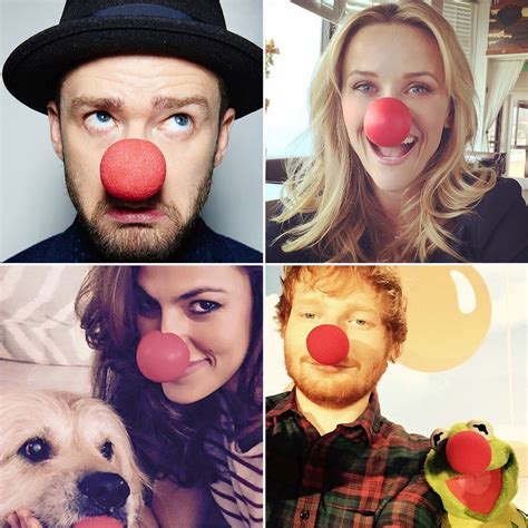 Celebrities Share Red Nose Day Pictures On Social Media Popsugar
