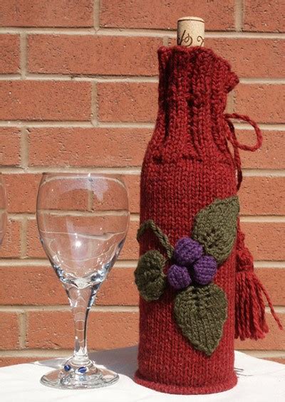 Knitted Wine Bottle Cover Patterns A Knitting Blog