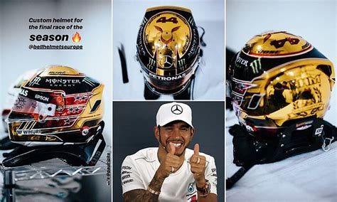 Formula 1 world champion lewis hamilton has unveiled his new helmet colour scheme he will use for the 2020 season, in support of the black lives matter movement. Lewis Hamilton to wear special gold F1 helmet for Abu ...