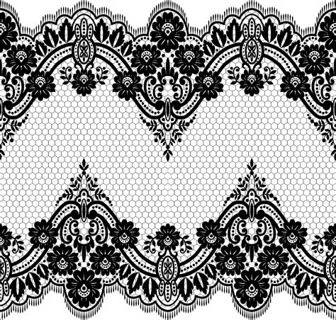 Lace Seamless Borders Vectors Set 06 Free Download
