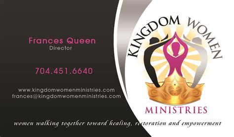 Business Business Card Design For Kingdom Women Ministries By Hardcore Design Design 4056549