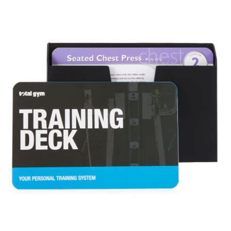 Total Gym Personal Workout Training Cards And Case With 80 Total Body