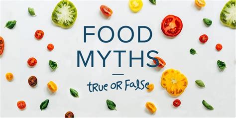 Five Food Myths Busted Healthy George