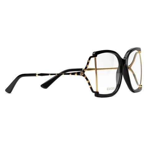 gucci square frame acetate and metal sunglasses black gold gucci eyewear avvenice