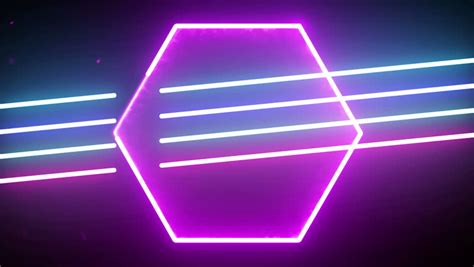 Futuristic 4k Neon Light Abstract Stock Footage Video 100