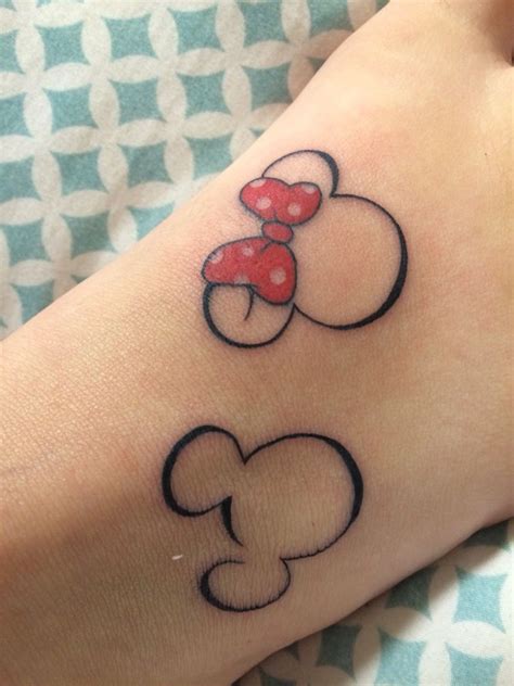Mickey And Minnie Tattoo Disney Tattoos Mickey And Minnie Tattoo Disney