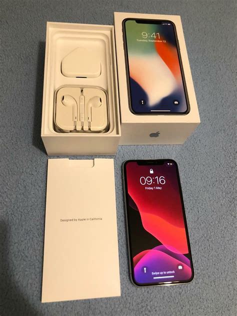 Iphone X 256 Gb Unlocked White Silver Like New In Crawley West