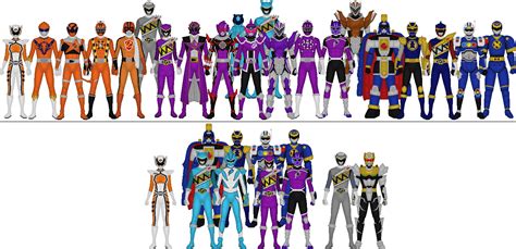 All Super Sentai And Power Rangers Assorted Colors By Taiko554 On