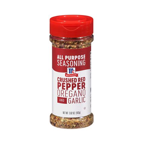 Mccormick Crushed Red Pepper Oregano And Garlic All Purpose Seasoning