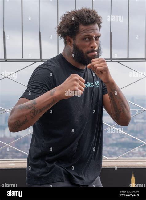 Pfl Fighter Maurice Greene Visits Empire State Building In New York On