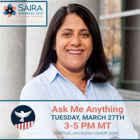 Saira Rao For Us Congress Colorado Cd 1 Tuesday March 27th 300