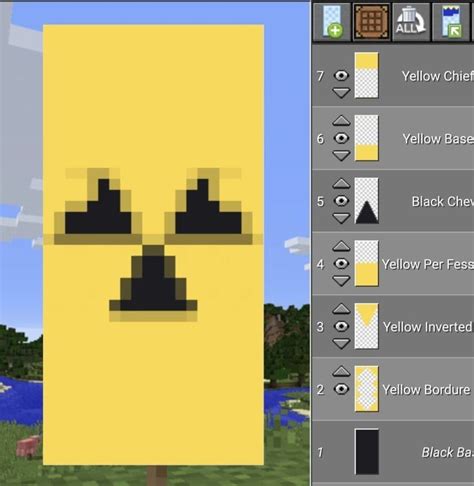 How To Make The Nuclear Sign On A Banner Minecraft Minecraft