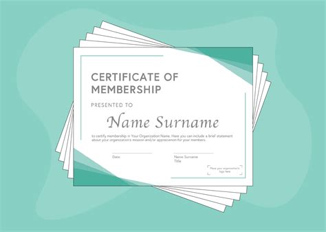 13 Free Membership Certificate Templates For Any Occasion