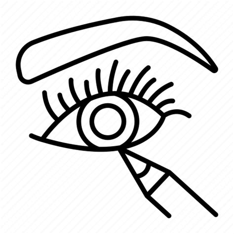 Eyelining Eyeliner Care Cosmetic Eye Eye Lens Icon Download On