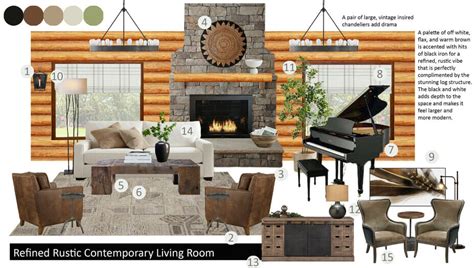 Before And After Cozy Log Cabin Living Room Decorilla