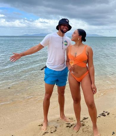 Ayesha Curry Rocks Sexy Cutout Orange Swimsuit On Vacation With Steph Curry Terez Owens