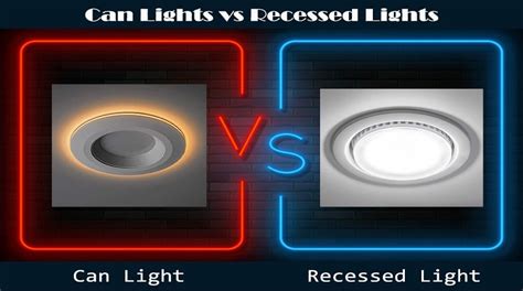 Can Lights Vs Recessed Lights Is Canned Lighting The Same As Recessed