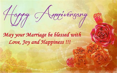 Happy Anniversary May Your Marriage Be Blessed With Love Joy And Happiness Pictures Photos