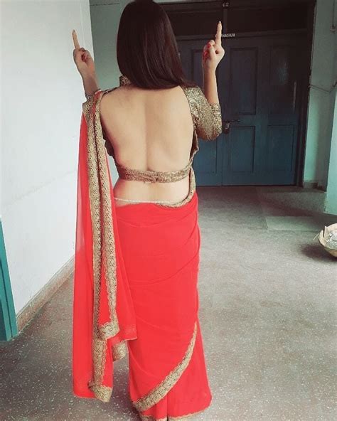 Indian Women In Backless Designer Blouse And Jacket Hot Spicy Navel Queens