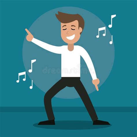 Man Cheerful Dance Party Stock Illustration Illustration Of Expressing 89346560