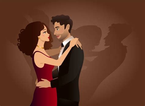 10 Young Couple Slow Dancing Illustrations Illustrations Royalty Free