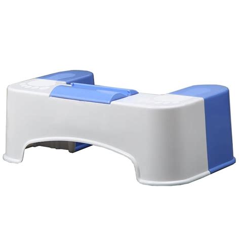 Keeney 7 In Bluewhite Toilet Stool In The Toilet Stools Department At