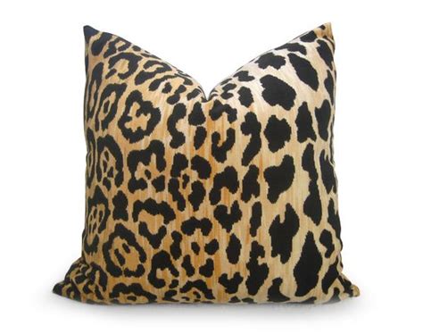 Leopard Lumbar Pillow Gold Velvet Willa Skye Home