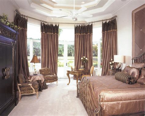 Like the double doors, spilling. How Dazzling Master Bedroom Curtain Ideas | atzine.com