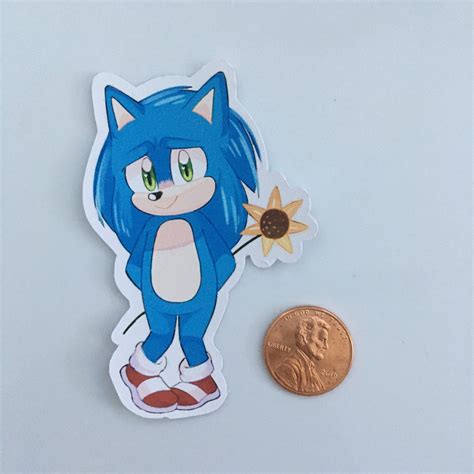 Sonic Movie Sticker Sonic The Hedgehog Fandom Sticker Etsy