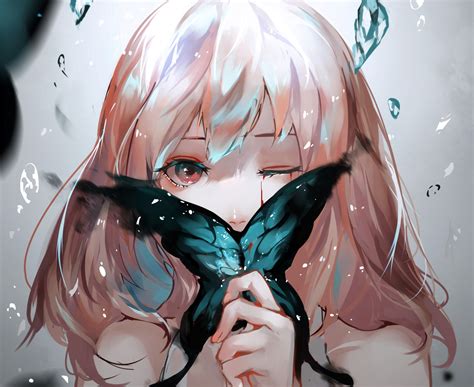 Anime Girl Butterfly Artistic Hd Anime 4k Wallpapers Images