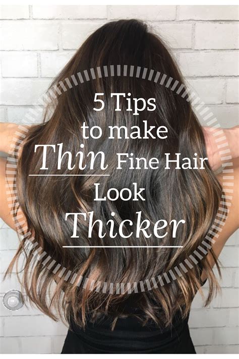 These simple, yet strategic haircuts and hairstyles will trick observers into believing. 5 Tips To Make Thin Fine Hair Look Thicker