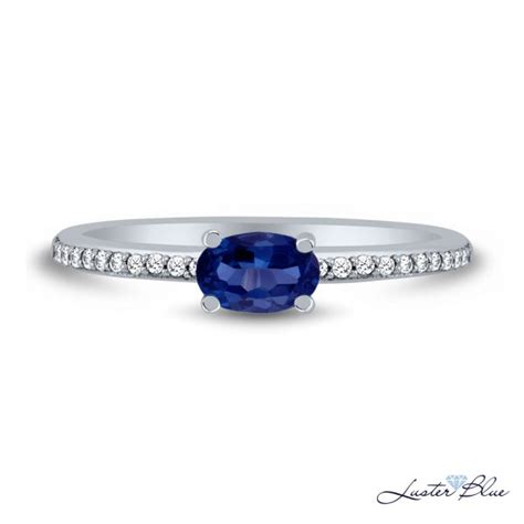 Blue Sapphire Stack Ring Lbsr 457 Lusterblue