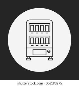 Vending Machine Line Icon Stock Vector Royalty Free 306198329