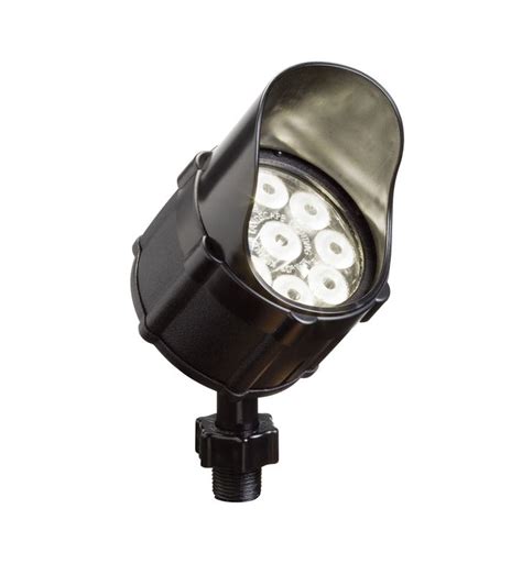Featuring led lamps and clear glass trim diffusers. Kichler 15753BKT Landscape LED 9-Bulb Low Voltage Accent Light