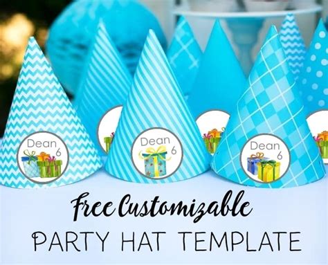 Party Hat Template Free Personalized Party Hat Template