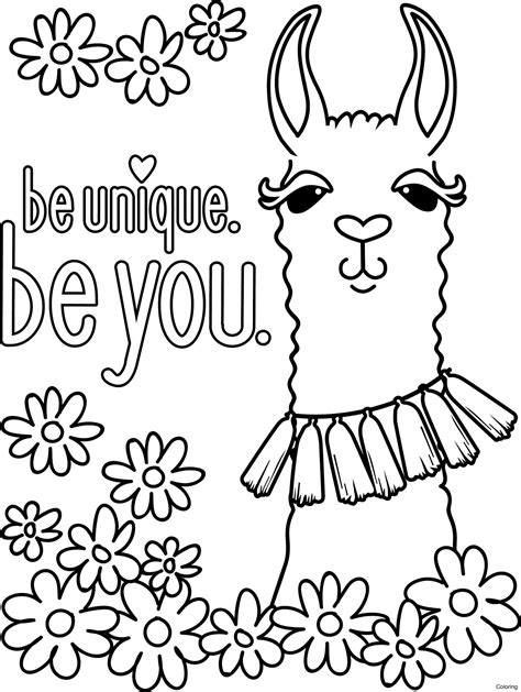 Llama Coloring Page Llama Coloring Pages South American Llamas America