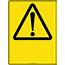 Caution Triangle Symbol Blank  Uniform Safety Signs