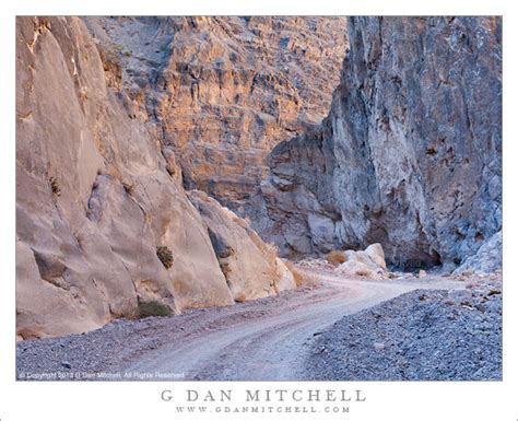 G Dan Mitchell Photograph Titus Canyon Narrows Death Valley National
