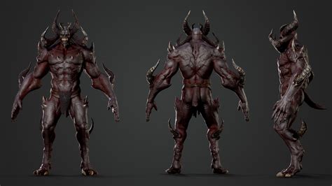 Horned Demon In Characters Ue Marketplace