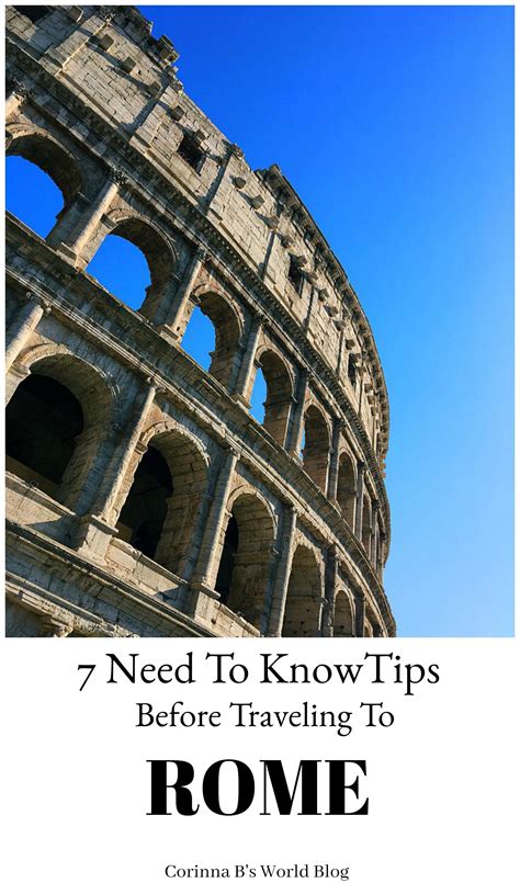 7 Tips You Need To Know For Traveling To Rome Rome Travel Guide Travel