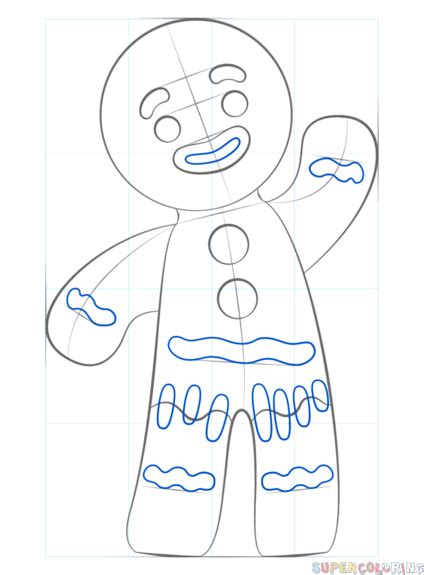 Here is such a simple, but fun lesson on how to draw bread, step by step. How to draw a gingerbread man | Step by step Drawing tutorials