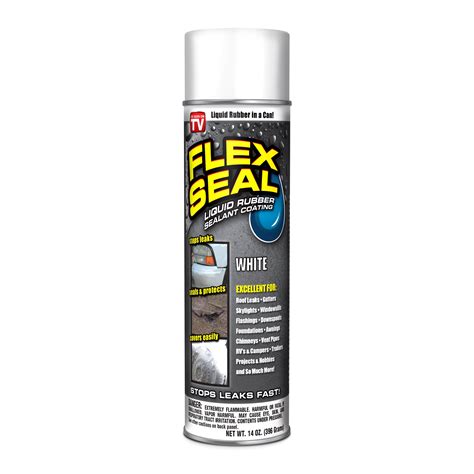 Flex Seal Spray Rubber Sealant Coating 14 Oz White