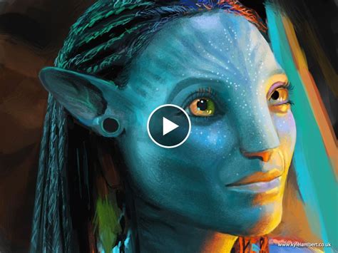 Avatar Neytiri Painting Video By Kyle Lambert Ilustraciones Tutoriales