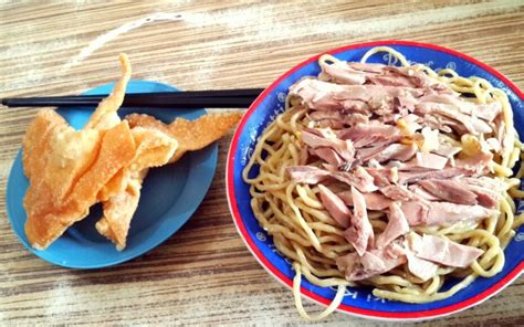 Indonesianfood~ Bakmi Ayam Karet Krekot Chicken Noodle Masakan